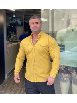 پیراهن کتان سنگ شور کاغذی 1341